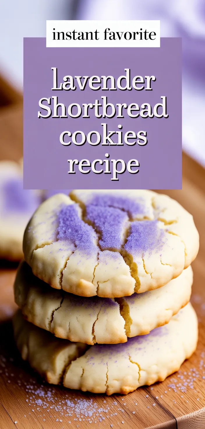 A photo of Lavender Shortbread Cookies Recipe