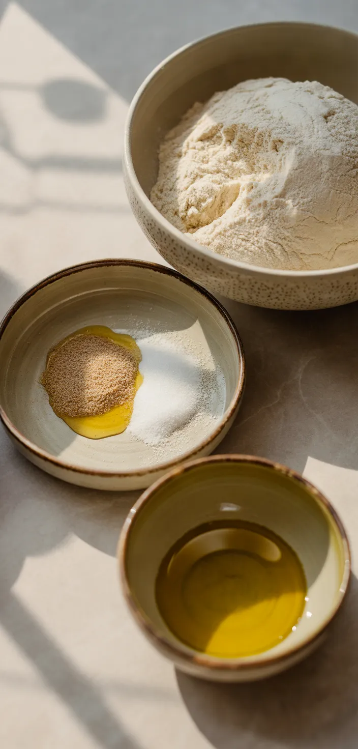 Ingredients photo for Artisan Pizza Dough Recipe