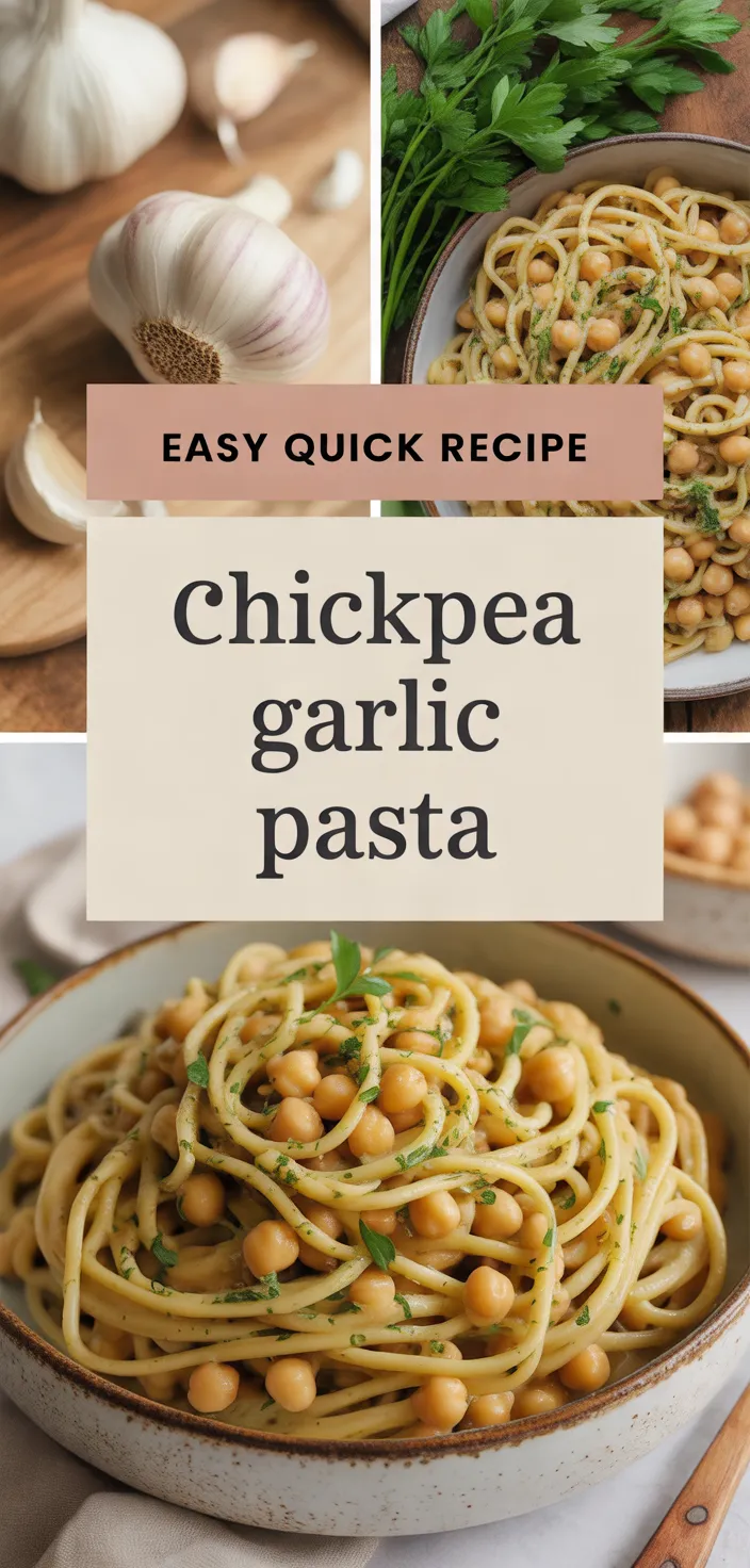 A photo of Chickpea Pasta With Garlic And Herbs Recipe