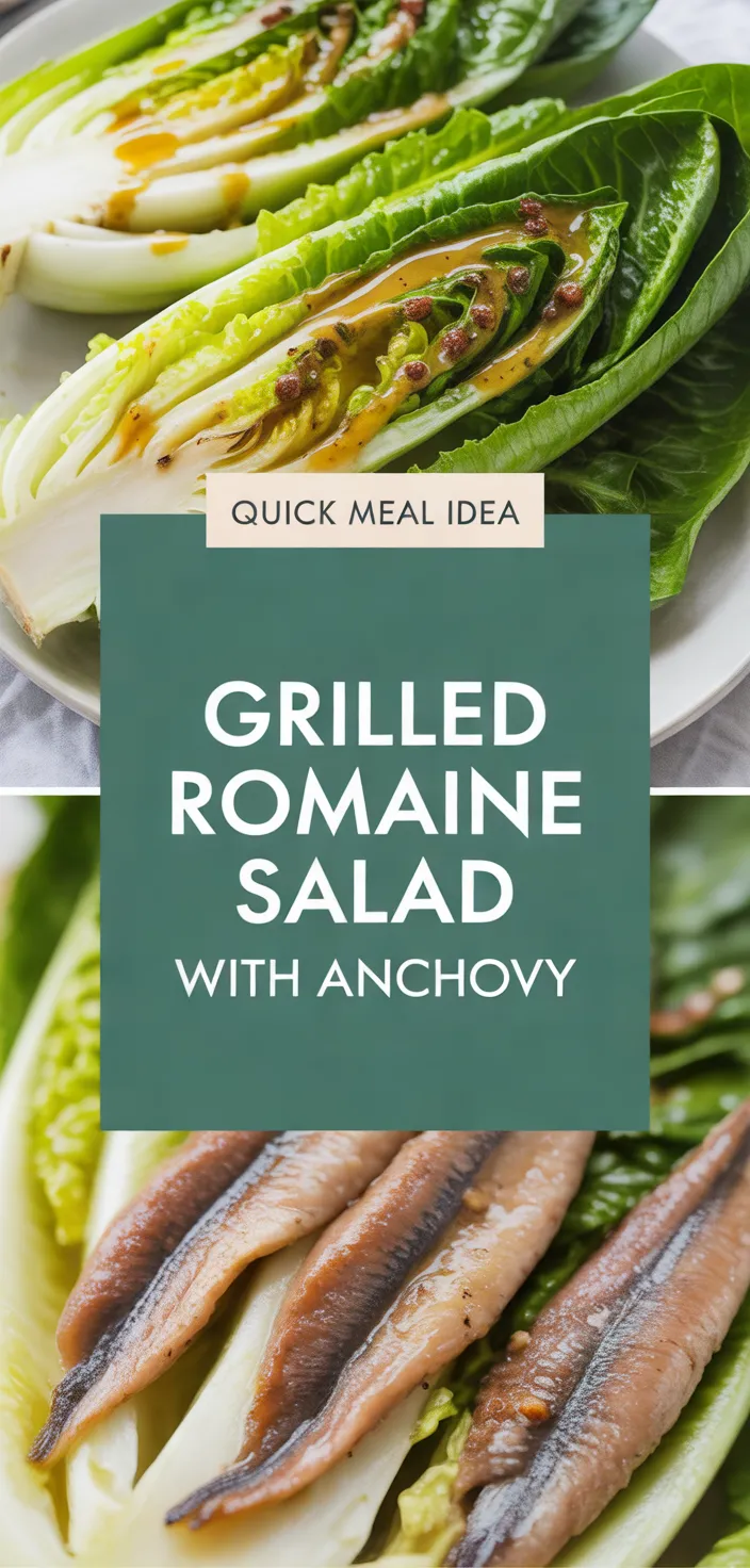 A photo of Grilled Romaine Salad With Anchovy Recipe