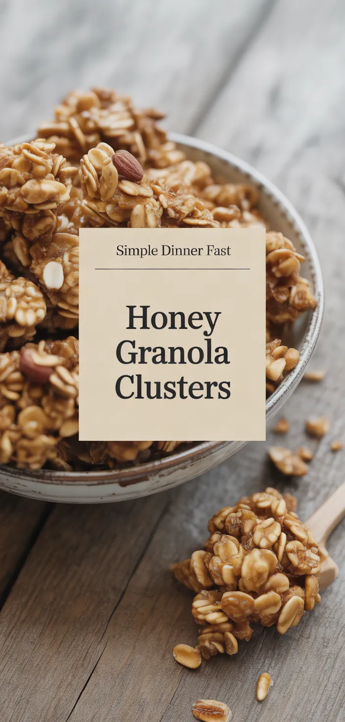A photo of Honey Granola Clusters Recipe