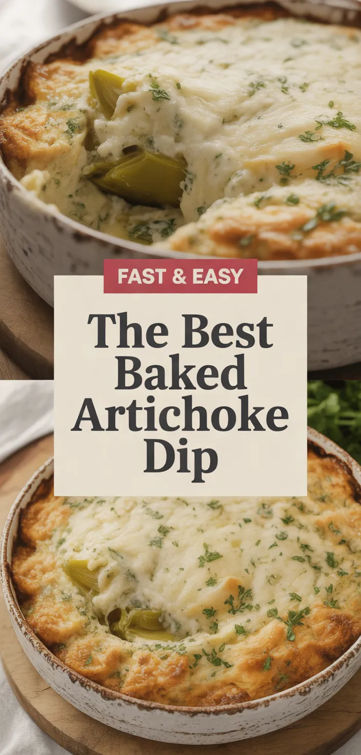 A photo of The Best Baked Artichoke Dip Recipe