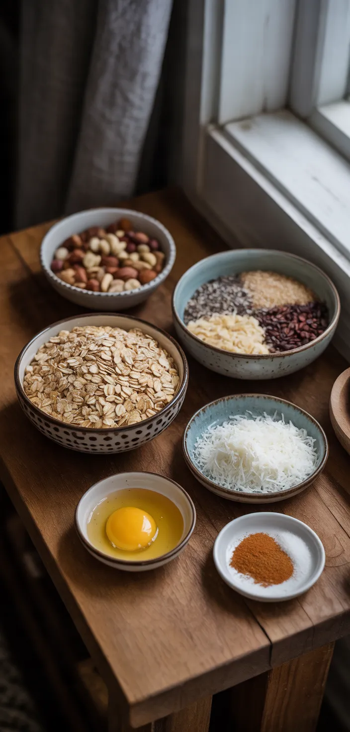Ingredients photo for Honey Granola Clusters Recipe